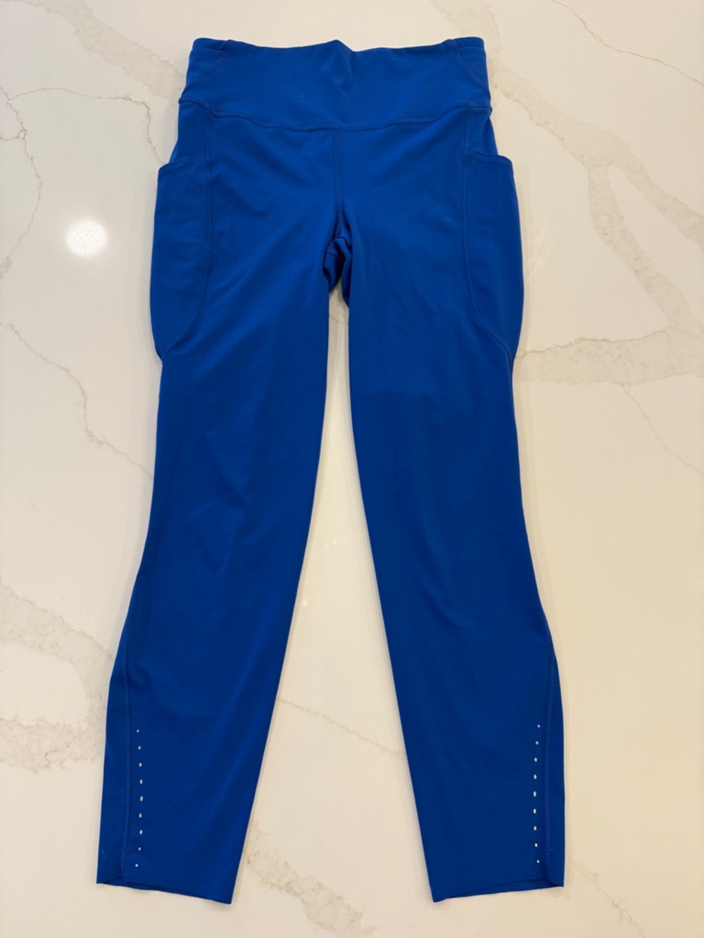 Lululemon Blue Athletic Leggings with Side Pockets - Picture 5 of 9